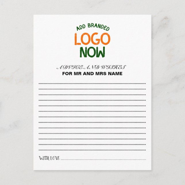 EINFACHER ZEITGENÖSSISCHER, WEISSER, SCHNELLER KUN HINWEISKARTE (Vorderseite)