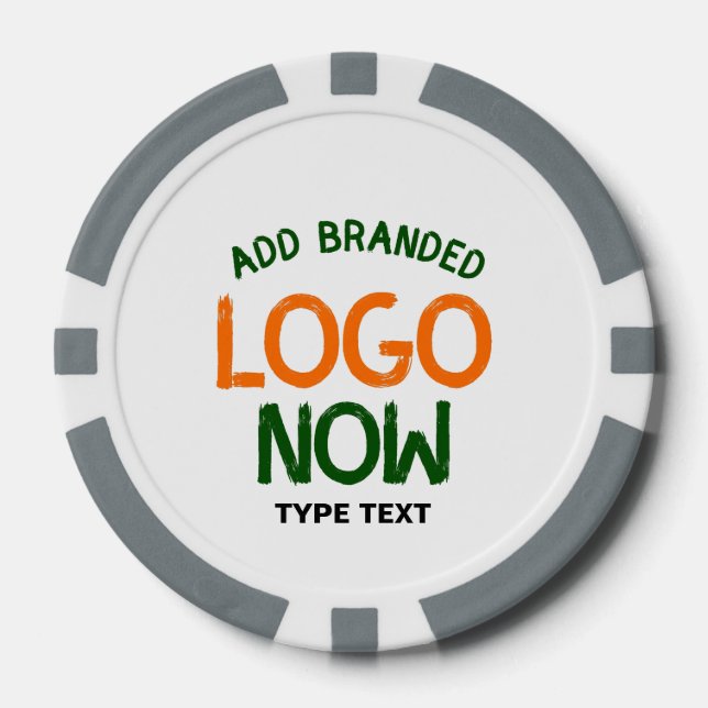 EINFACHER ZEITGENÖSSISCHER, WEISSER, SCHNELLER KUN POKERCHIPS (Vorderseite)