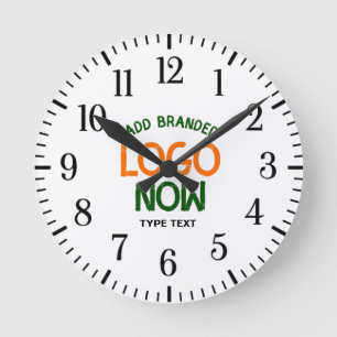 EINFACHER ZEITGENÖSSISCHER, WEISSER, SCHNELLER KUN RUNDE WANDUHR