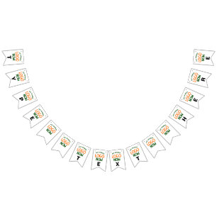 EINFACHER ZEITGENÖSSISCHER, WEISSER, SCHNELLER KUN WIMPELKETTE