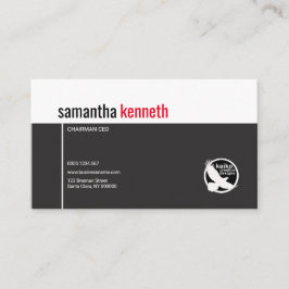 Einfacher Zwei-Getonter Namens-CEO-Vorsitzender Visitenkarte