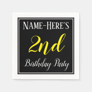 Einfaches, 2. Geburtstags-Party mit Individuelle N Serviette