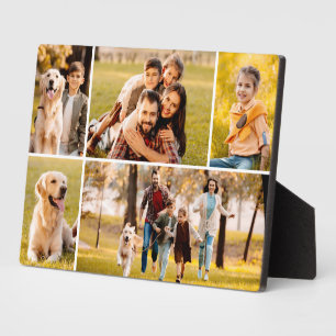 Einfaches 5-Foto Collage-Foto Fotoplatte