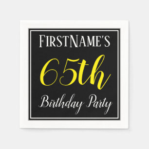 Einfaches, 65. Geburtstags-Party mit individuellem Serviette