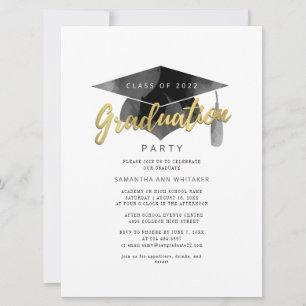 Einfaches Abschluss 2025 Minimalistisch Grad Party