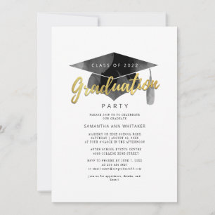 Einfaches Abschluss 2025 Minimalistisch Grad Party Einladung
