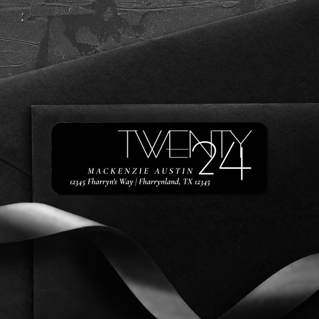 Einfaches Abschluss | Moderne Grad Rücksendeadress (Von Creator hochgeladen)