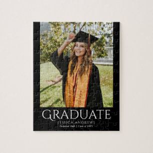 Einfaches Abschluss Stilvolles Modernes Graduate F Puzzle