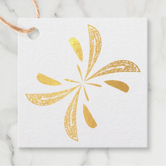 Einfaches Abstraktes Schmetterlingsflugmuster Geschenkanhänger (Vorderseite)