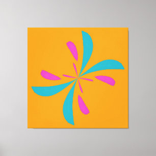 Einfaches Abstraktes Schmetterlingsflugmuster Leinwanddruck