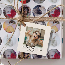 Einfaches Alles Gute zum Geburtstag Ein Foto Geschenkanhänger
