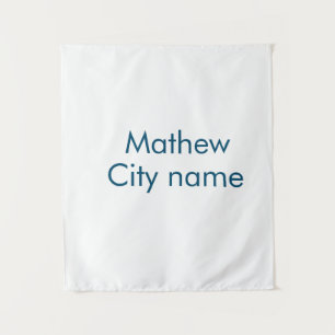 einfaches anfangsbuchstaben-monogramm füge deinen  wandteppich