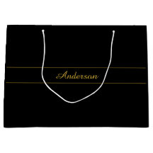 Einfaches anpassbares Gold- und Schwarz-Textdesign