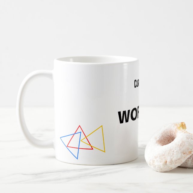 Einfaches Arbeitsstatus Kaffeetasse (Mit Donut)