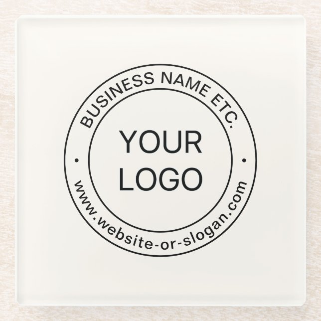 Einfaches Austauschen und Bearbeiten von Text für  Glasuntersetzer (Vorderseite)