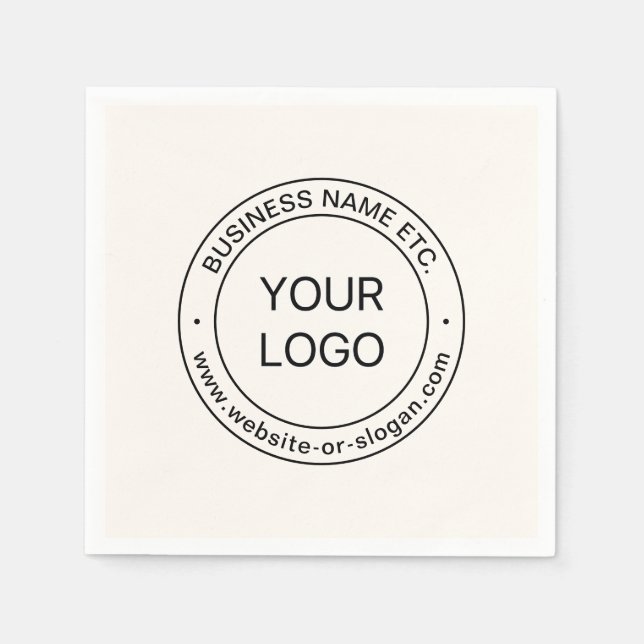 Einfaches Austauschen und Bearbeiten von Text für  Serviette (Vorderseite)