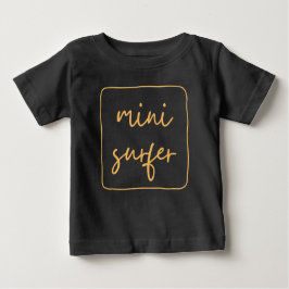 Einfaches Beach Mini Surfer Design Surfbrett Schwi Baby T-shirt