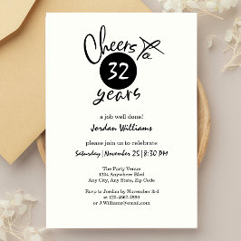 Einfaches Beifall für jedes Party der Altersversor Einladung