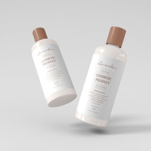 Einfaches beige Zutaten Produktlabel Lebensmitteletikett