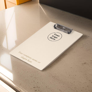 Einfaches beiges Minimalistdesign Klemmbrett