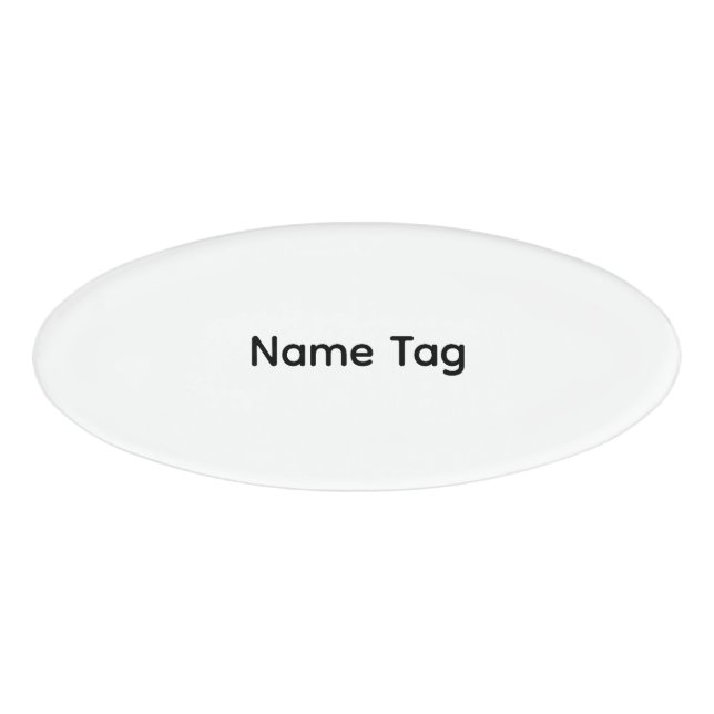 Einfaches Benutzerdefiniert | Namensschild Namenschild (Vorderseite)