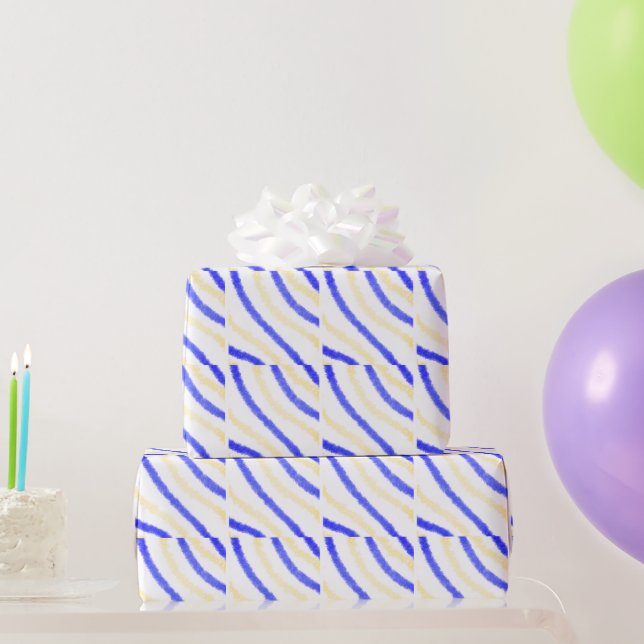 einfaches benutzerdefiniertes BLACK mandala Monogr Geschenkpapier (Partygeschenke)