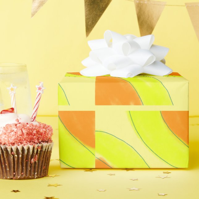 einfaches benutzerdefiniertes BLACK mandala Monogr Geschenkpapier (Geburtstagsparty)