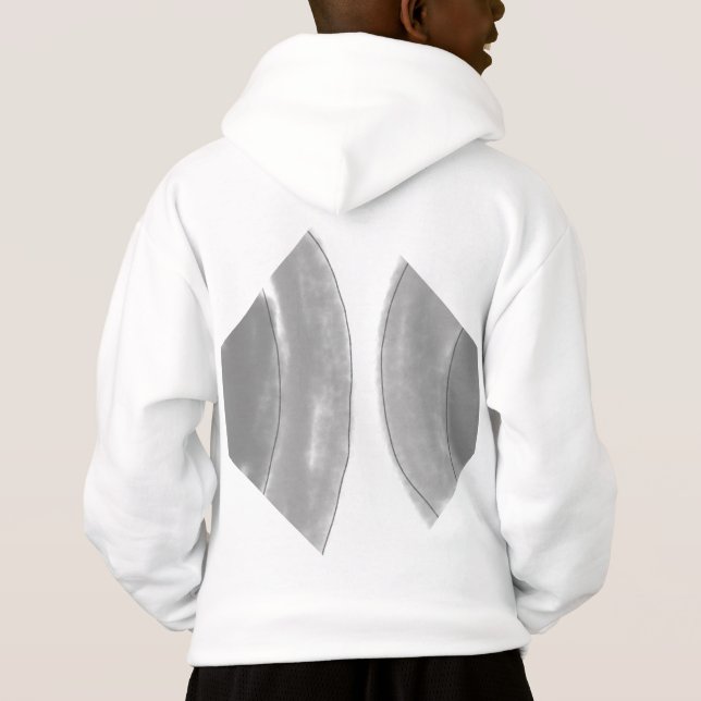 einfaches benutzerdefiniertes BLACK mandala Monogr Hoodie (Rückseite)