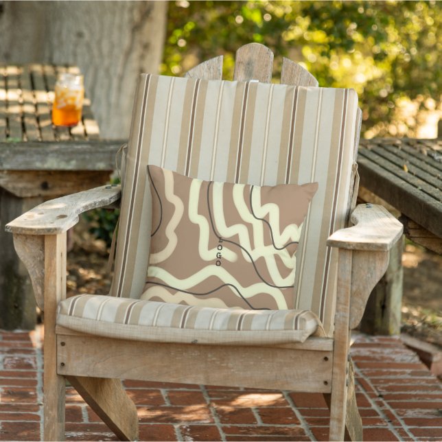 einfaches benutzerdefiniertes BLACK mandala Monogr Kissen (Stuhl)