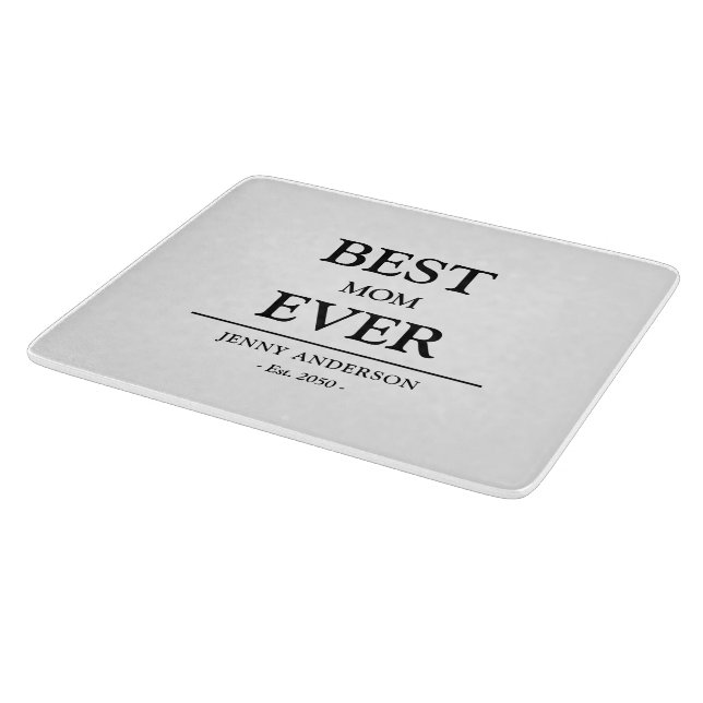 Einfaches benutzerdefiniertes Design Beste Mama Al Schneidebrett (Ecke)