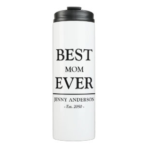 Einfaches benutzerdefiniertes Design Beste Mama Al Thermosbecher