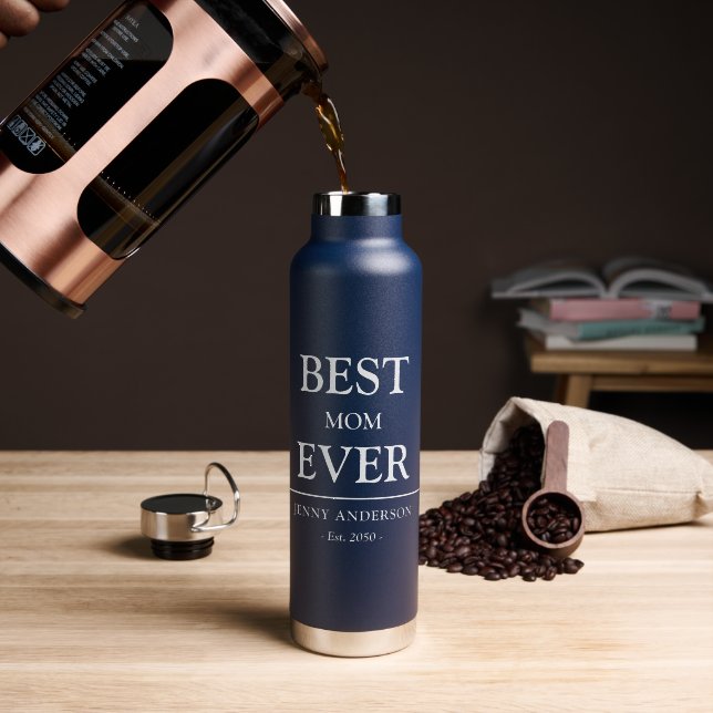 Einfaches benutzerdefiniertes Design Beste Mama Al Trinkflasche (Kaffee (gedreht))