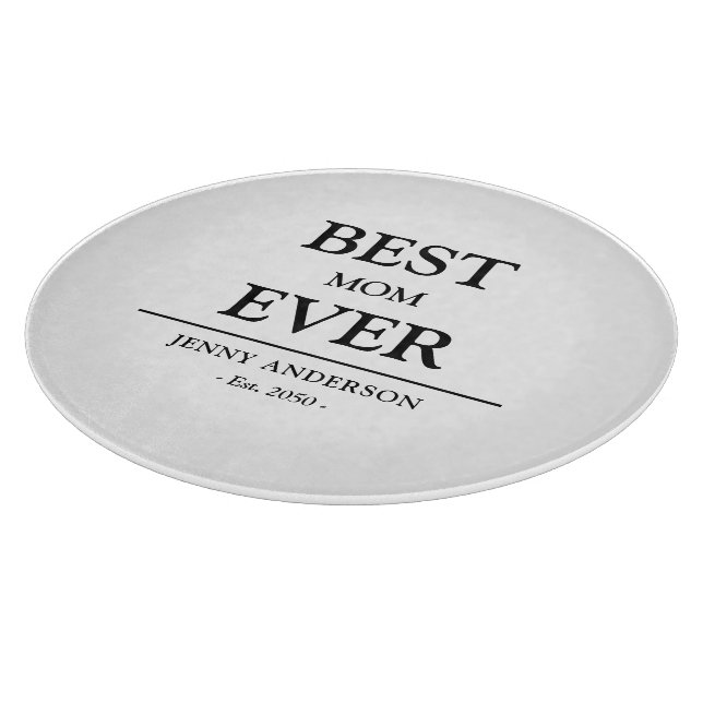 Einfaches benutzerdefiniertes Design Beste Mutter, Schneidebrett (Ecke)