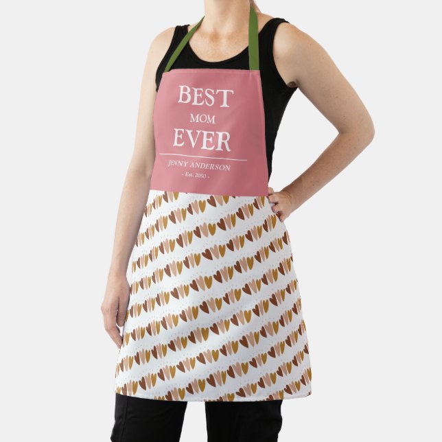 Einfaches benutzerdefiniertes Design Beste Mutter  Schürze (InSitu)