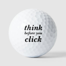 Einfaches benutzerdefiniertes Design | denken Sie Golfball