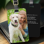 Einfaches, benutzerdefiniertes Foto Dog Pet Person Gepäckanhänger<br><div class="desc">Lassen Sie sich mit einer Touch von Persönlichkeit und einem Hauch von Launen auf Ihre Reisen verzaubern mit unserem modernen Foto Gepäckanhänger, der speziell für Hundefreunde konzipiert wurde. Egal, ob Sie auf einer Geschäftsreise abfliegen oder ein Urlaubsabenteuer unternehmen, dieses Gepäckanhänger sorgt dafür, dass Ihre Sachen sowohl identifizierbar als auch bezaubernd...</div>