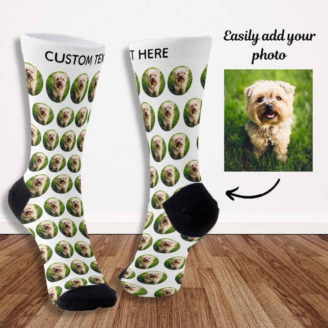 Einfaches benutzerdefiniertes Foto für Hunde Perso Socken (Von Creator hochgeladen)