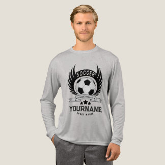 Einfaches benutzerdefiniertes Fußballwappen | Mini Tri-Blend Shirt