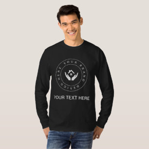 Einfaches benutzerdefiniertes Geschäftslogo und Te T-Shirt
