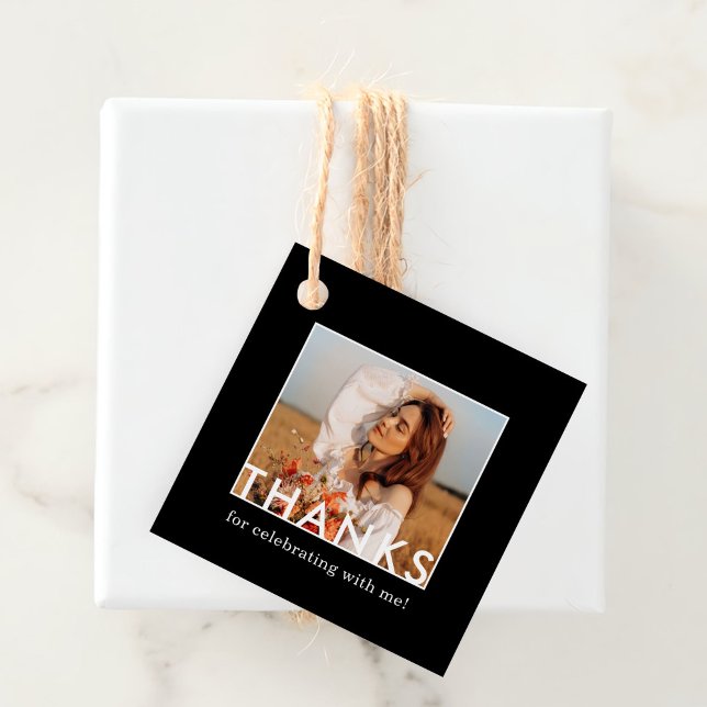 Einfaches benutzerdefiniertes klassisches Foto Geschenkanhänger (Von Creator hochgeladen)