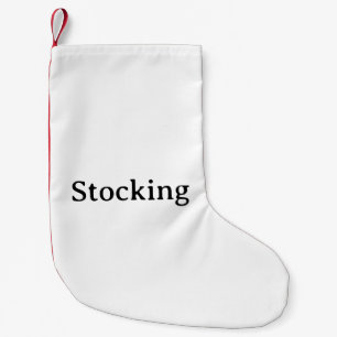 Einfaches benutzerdefiniertes kleines gebürstetes kleiner weihnachtsstrumpf