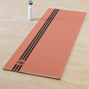 Einfaches benutzerdefiniertes Logo Drei Streifen S Yogamatte