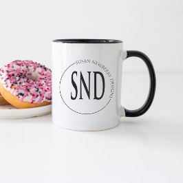Einfaches benutzerdefiniertes Logo Geschäft Tasse