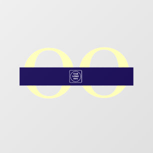 Einfaches benutzerdefiniertes Logo Minimales Türsc Fensteraufkleber