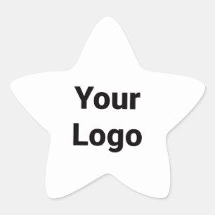 einfaches, benutzerdefiniertes LOGO-MONOGRAM PERSO Stern-Aufkleber
