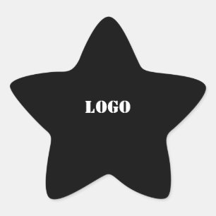 einfaches, benutzerdefiniertes LOGO-MONOGRAM PERSO Stern-Aufkleber
