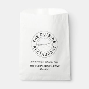 Einfaches, benutzerdefiniertes Logo Restaurant Bac Geschenktütchen