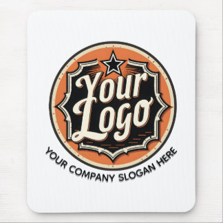 Einfaches benutzerdefiniertes Logo und Text Geschä Mousepad