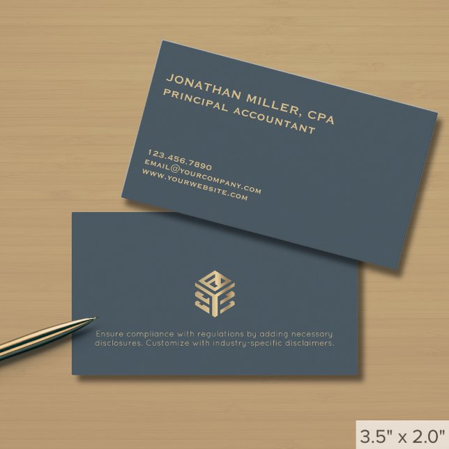 Einfaches, benutzerdefiniertes Logo Visitenkarte (Von Creator hochgeladen)