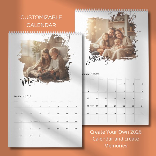 Einfaches benutzerdefiniertes modernes Designfoto Kalender (Von Creator hochgeladen)